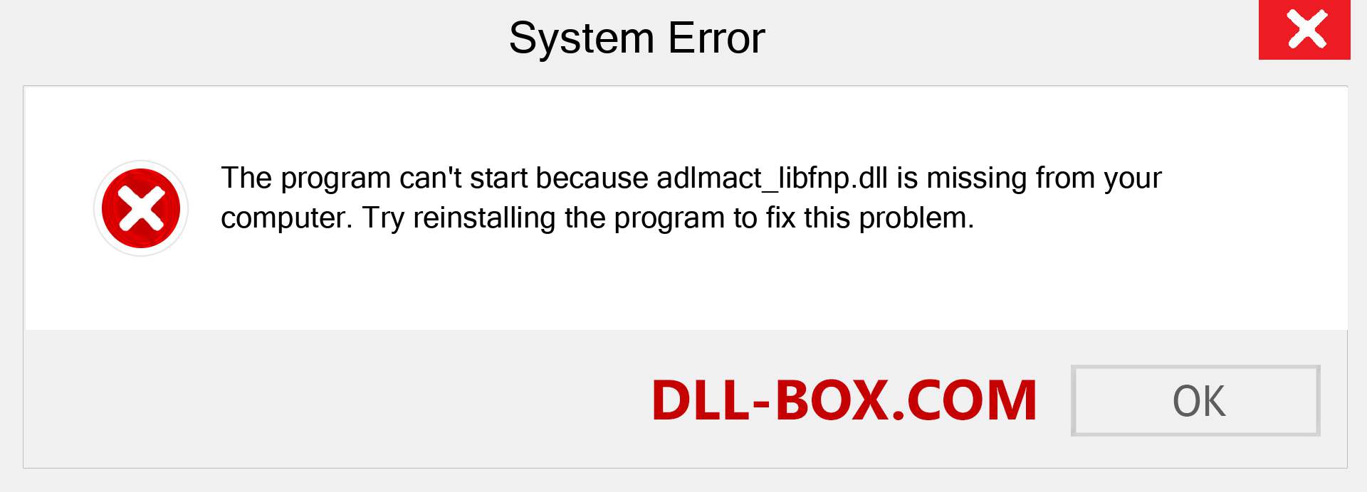  adlmact_libfnp.dll file is missing?. Download for Windows 7, 8, 10 - Fix  adlmact_libfnp dll Missing Error on Windows, photos, images